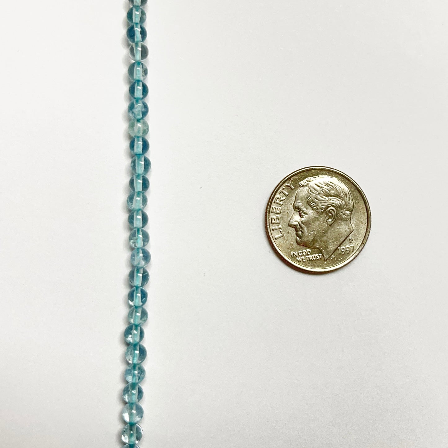 3mm Smooth Swiss Blue Topaz Round 15 inch 138-140 pcs / strand