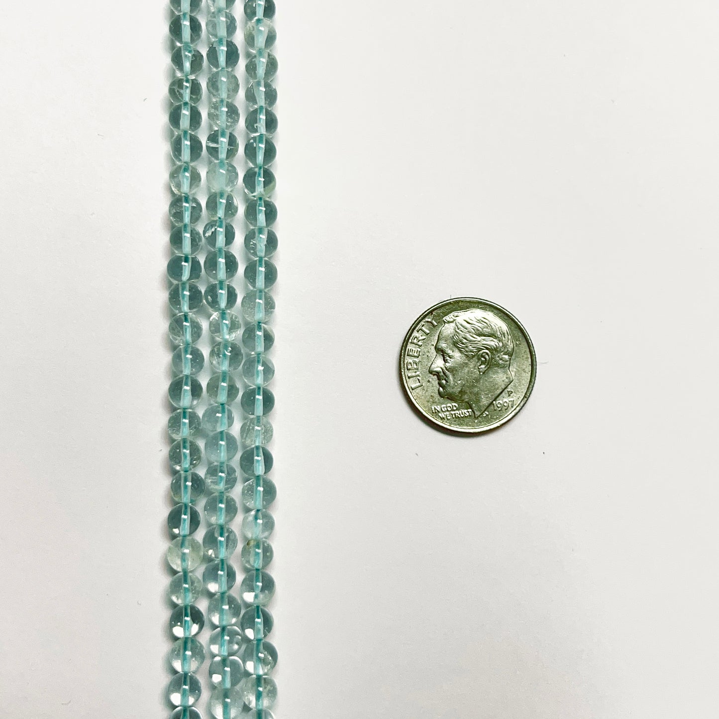 4.1-4.5mm Smooth Swiss Blue Topaz Round 14.5 inch 80-85 pcs/strand