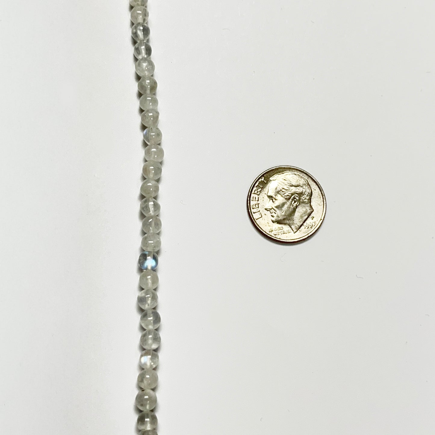 4-4.5mm Smooth Round Rainbow Moonstone 14.5 inch 90 pcs/strand AAA High Quality