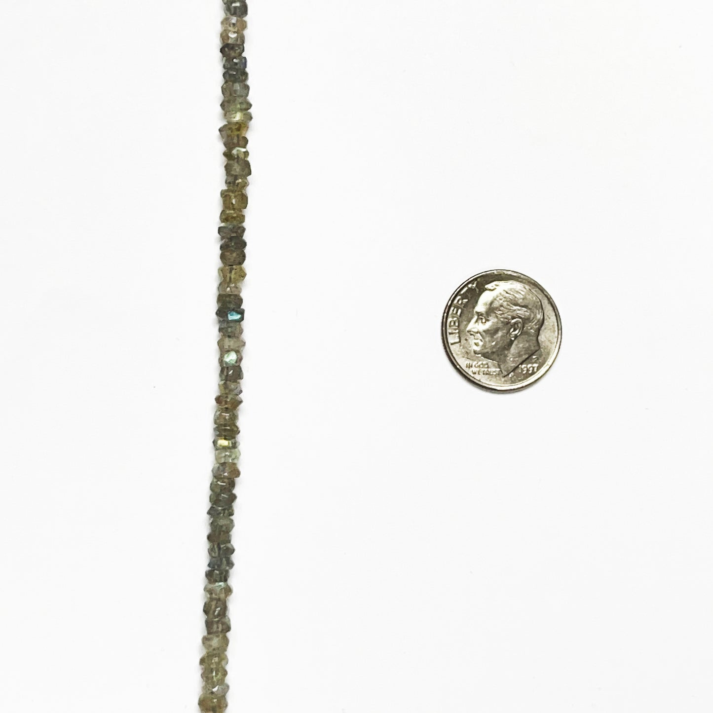 4–4.4mm Faceted Labradorite Roll 13 inch 170 pcs/strand AAA High Quality