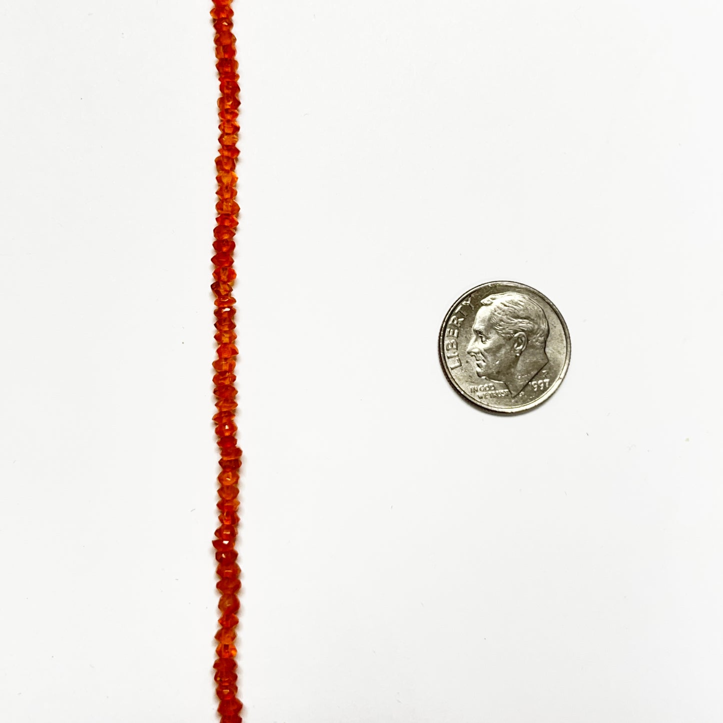 3–3.4mm Faceted Carnelian 15 inch 200 pcs/strand AAA High Quality