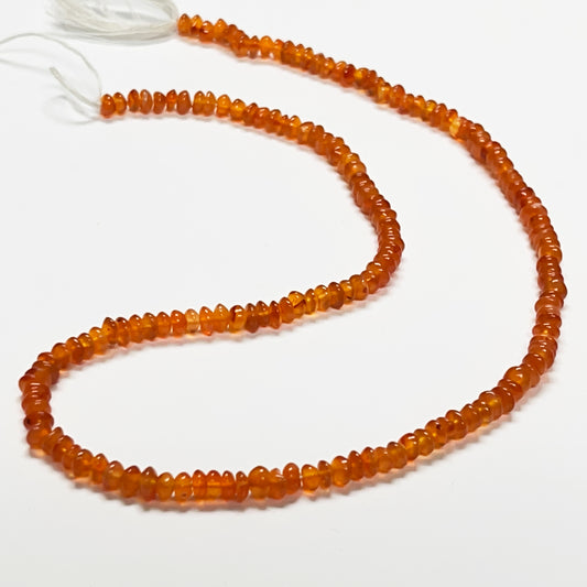 5–5.5mm Smooth Rondelle Carnelian 14.5 inch 115 pcs/strand AAA High Quality