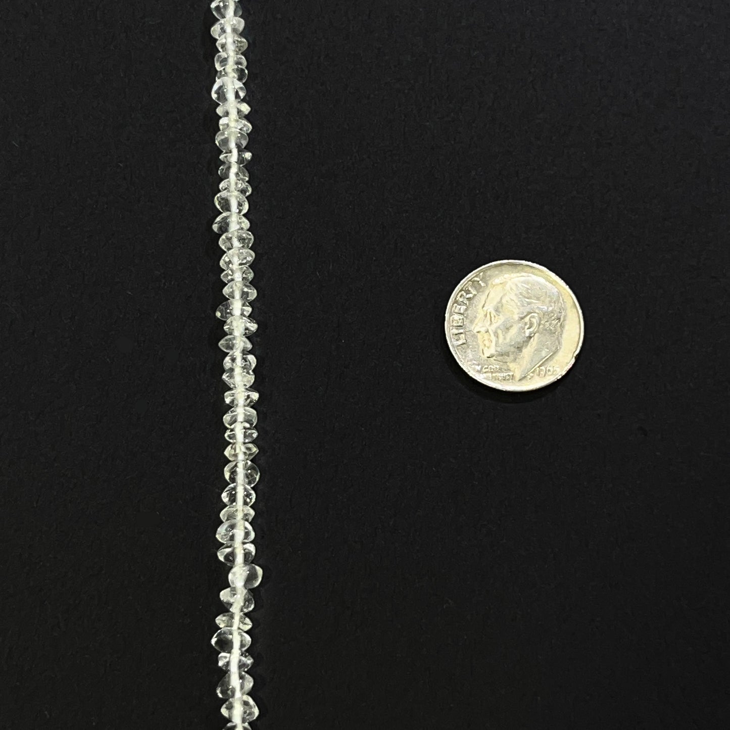 4–4.5mm Plain Rondelle Crystal 14.5 inch 150 pcs/strand