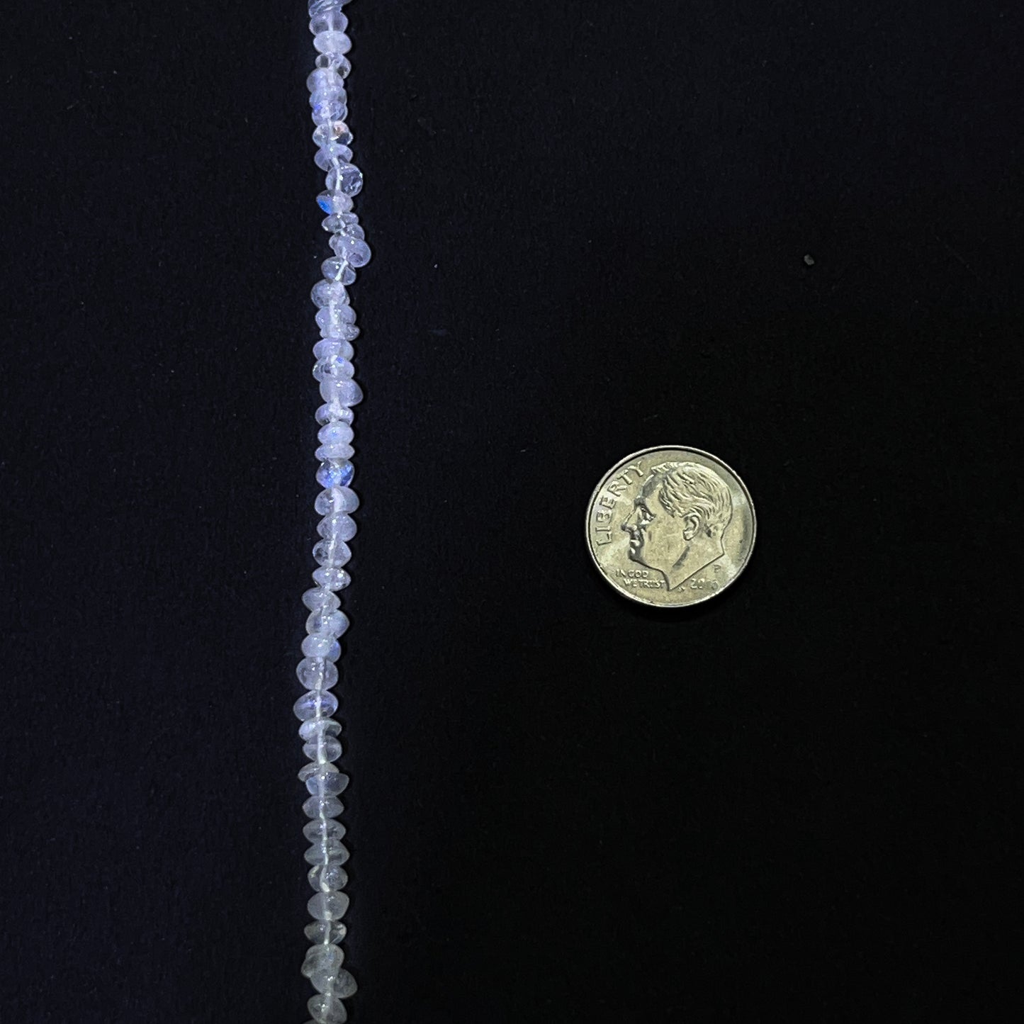 4.5–5mm Plain Rondelle Rainbow Moonstone 14.5 inch 149 pcs/strand