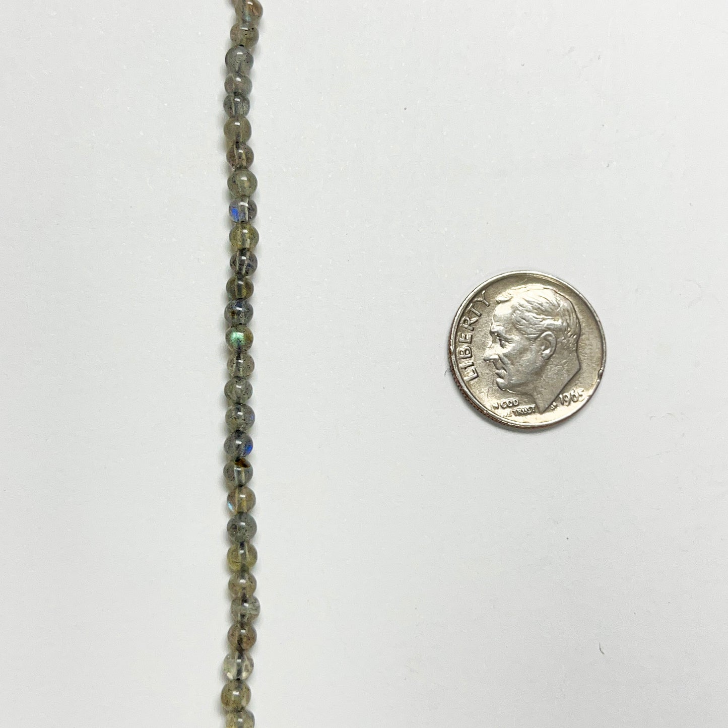 3–3.4mm Round Labradorite 15 inch 139 pcs/strand