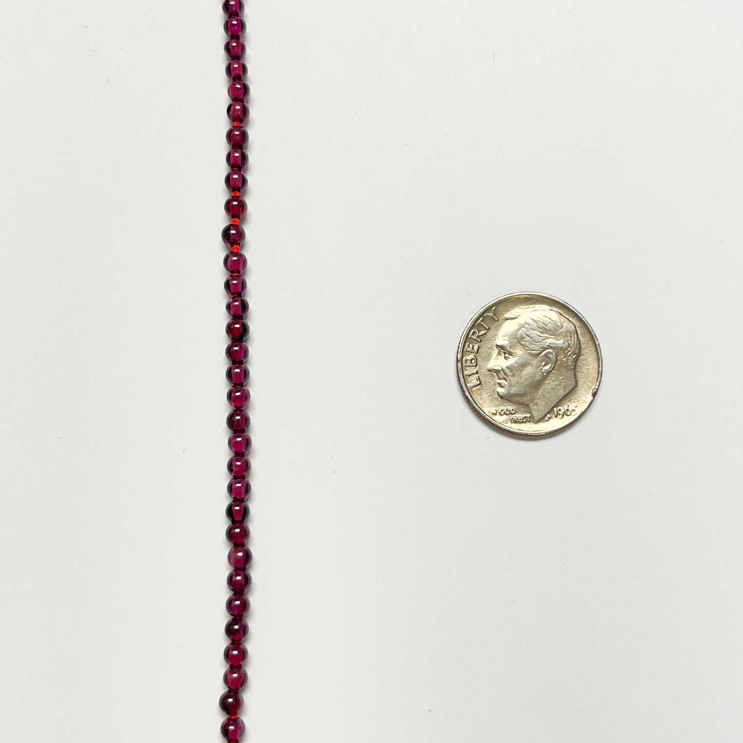 3mm Smooth Round Garnet 14 inch 127 pcs/strand