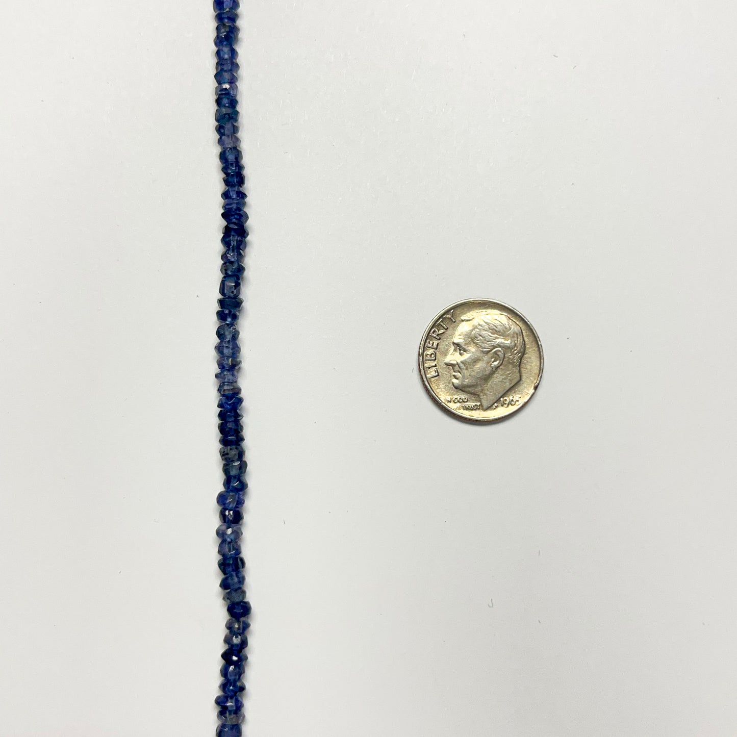 3.5–4mm Faceted Rondelle Iolite 14.5 inch 86 pcs/strand