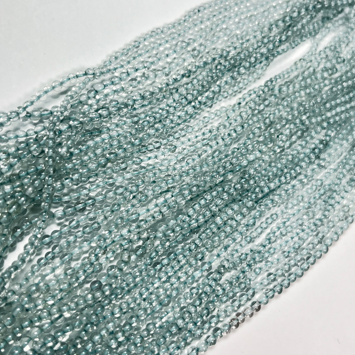 5-5.5mm Smooth Swiss Blue Topaz Round 14.5 inch 70-73 pcs/strand AAA High Quality