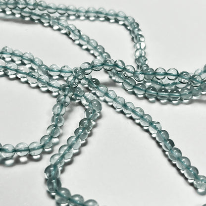 4.6-5mm Smooth Swiss Blue Topaz Round 14.5 inch 80-85 pcs/strand