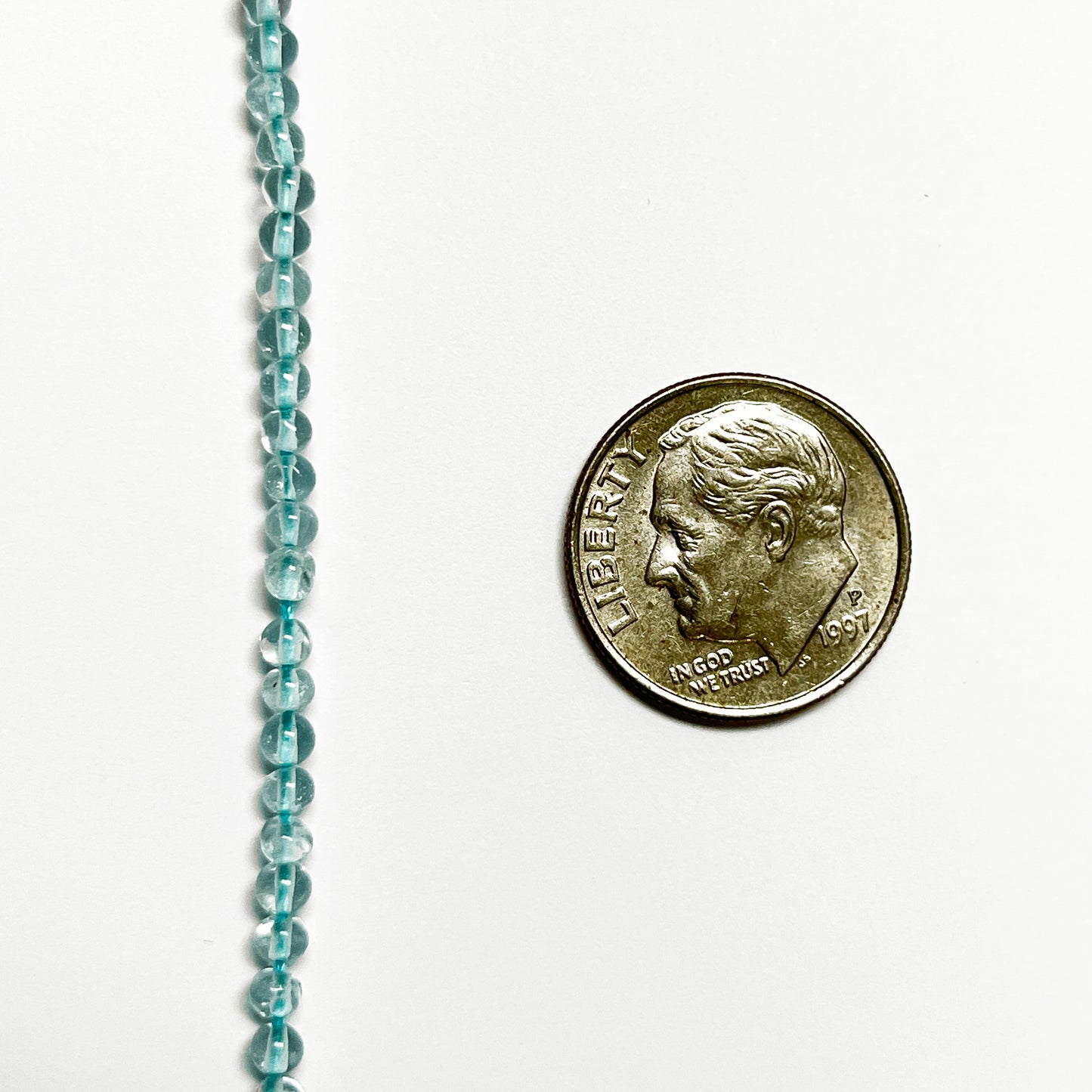 2.5-2.9mm Smooth Swiss Blue Round Topaz 15 inch 138-140 pcs/strand