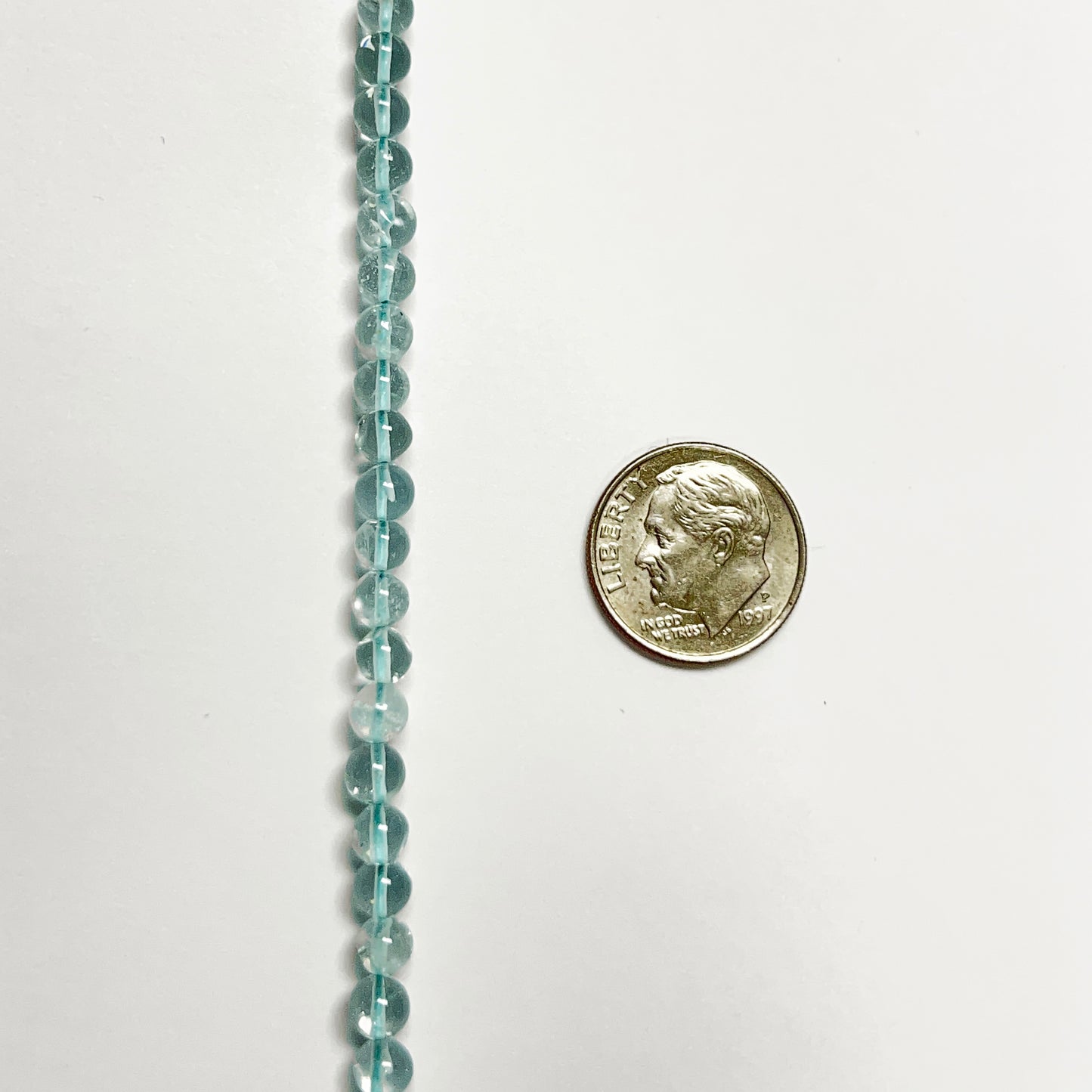 4.6-5mm Smooth Swiss Blue Topaz Round 14.5 inch 80-85 pcs/strand