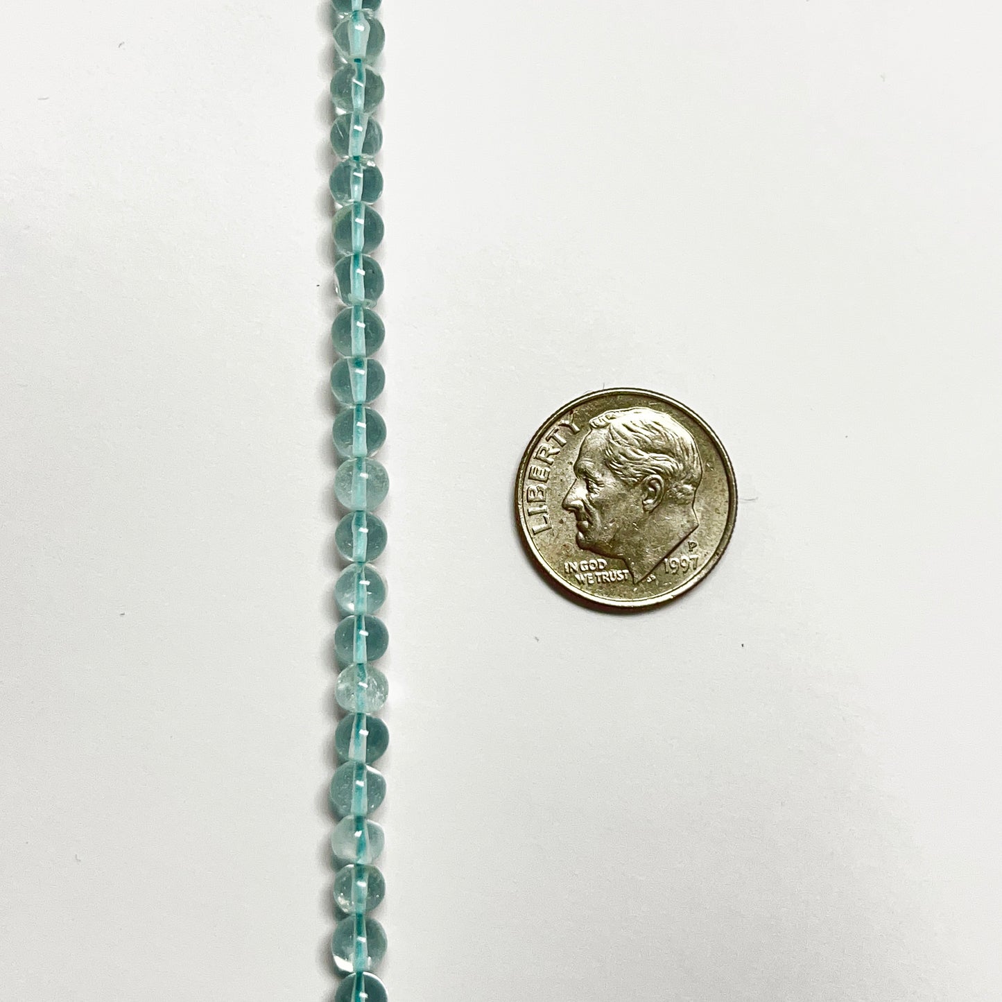 4.1-4.5mm Smooth Swiss Blue Topaz Round 14.5 inch 80-85 pcs/strand