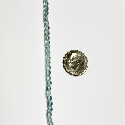 4mm Smooth Round Aquamarine 14.5 inch 102 pcs/strand AAA High Quality