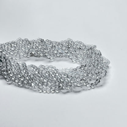 4mm Smooth Round Clear Quartz 14 inch 97 pcs/strand AAA High Quality