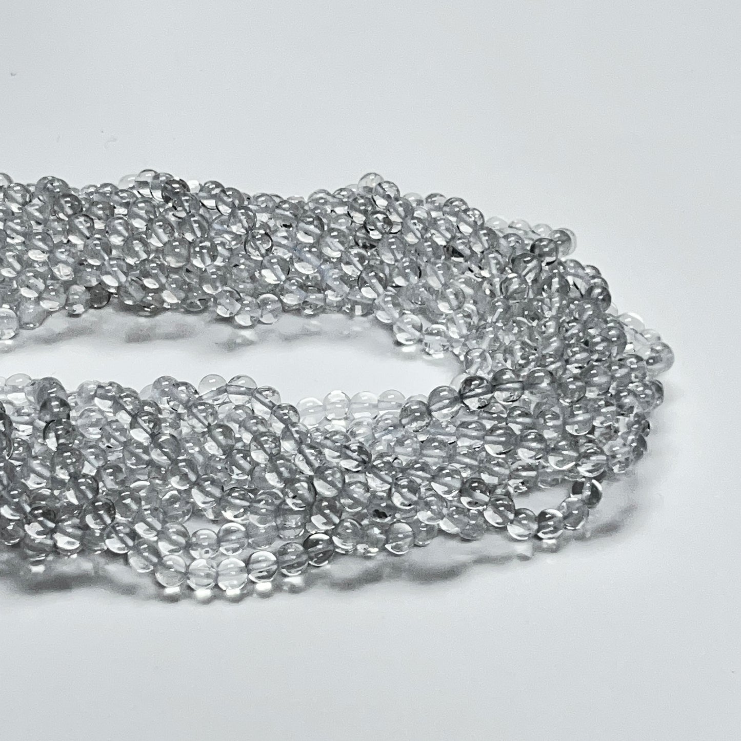 4.5mm Smooth Round Clear Quartz 14.5 inch 84 pcs/strand AAA High Quality