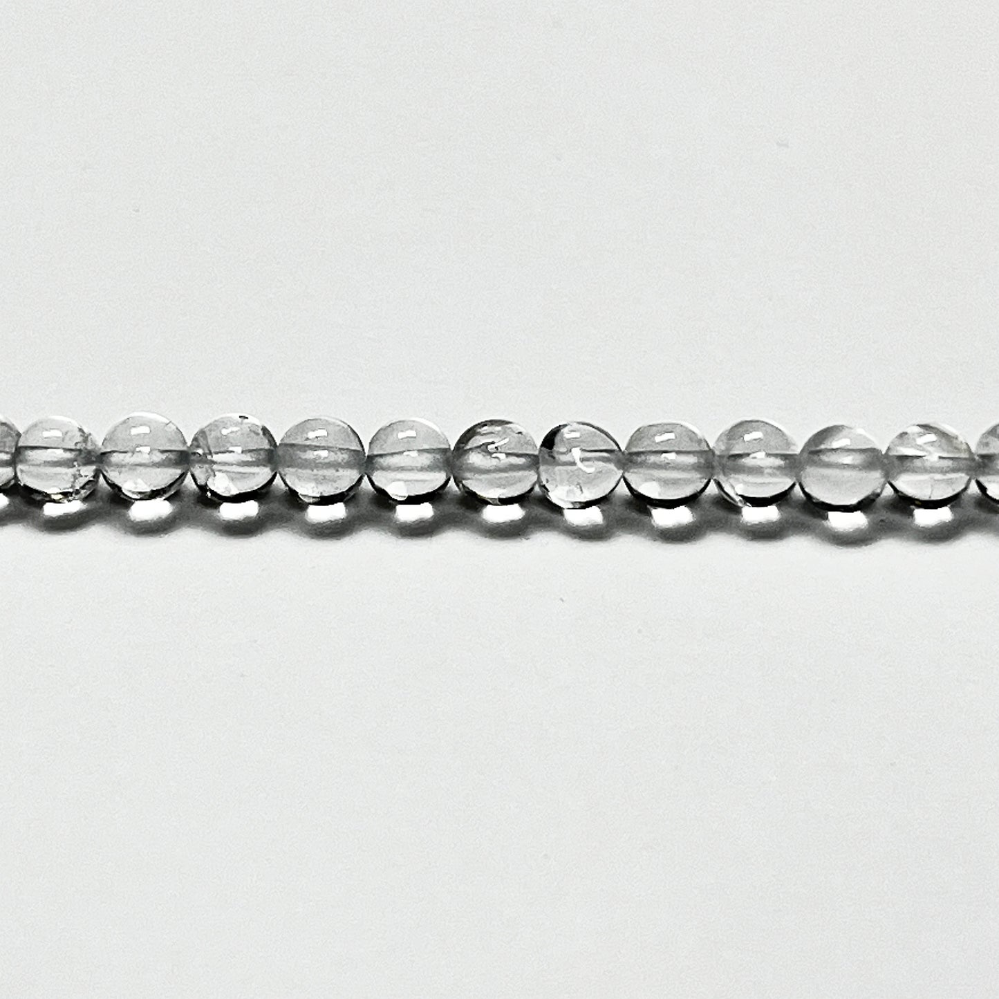 4.1–4.4mm Smooth  Round Clear Quartz 14.2 inch 89 pcs/strand AAA High Quality