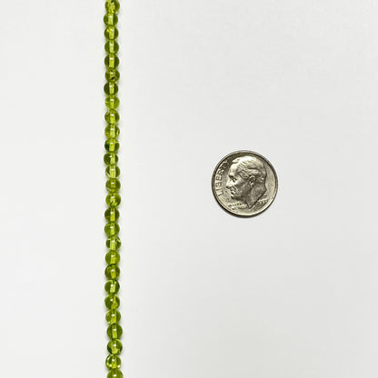 4mm Smooth Round Peridot 14.2 inch 97 pcs/strand AAA High Quality