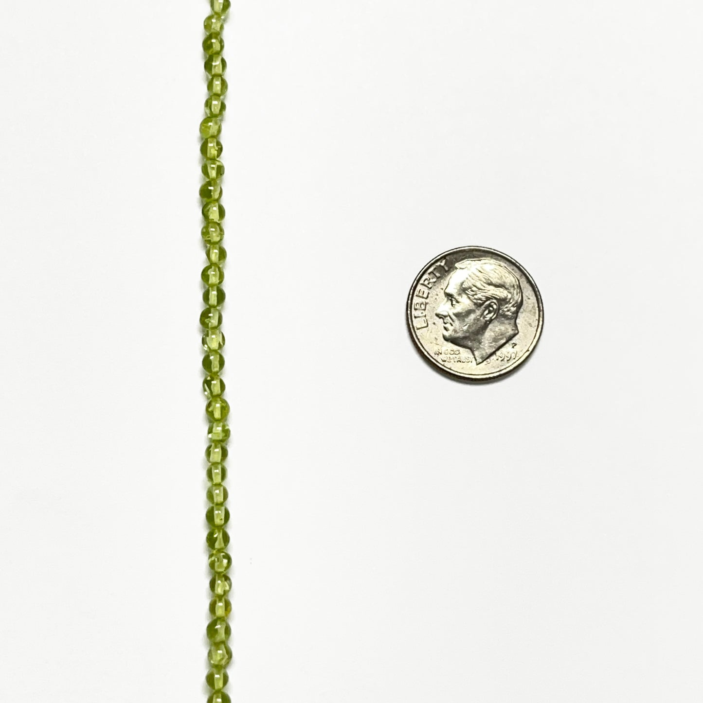 3mm Smooth Round Peridot 14.5 inch 131 pcs/strand AAA High Quality