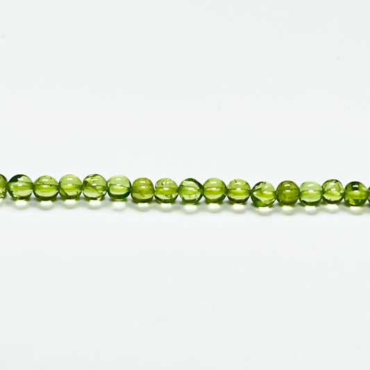 3mm Smooth Round Peridot 14.5 inch 131 pcs/strand AAA High Quality