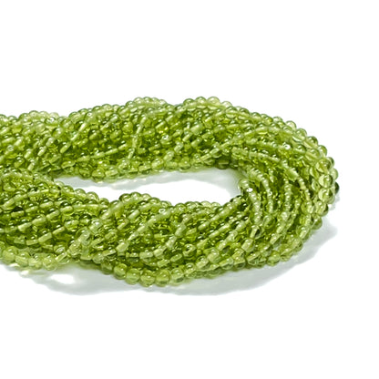 4mm Smooth Round Peridot 14.2 inch 97 pcs/strand AAA High Quality