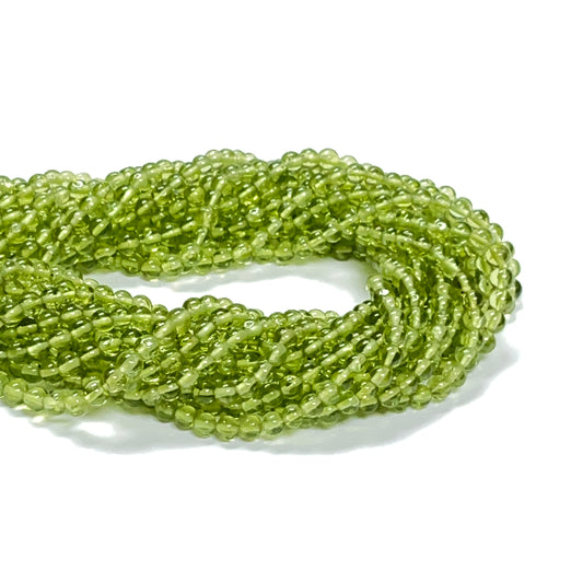 4mm Smooth Round Peridot 14.2 inch 97 pcs/strand AAA High Quality