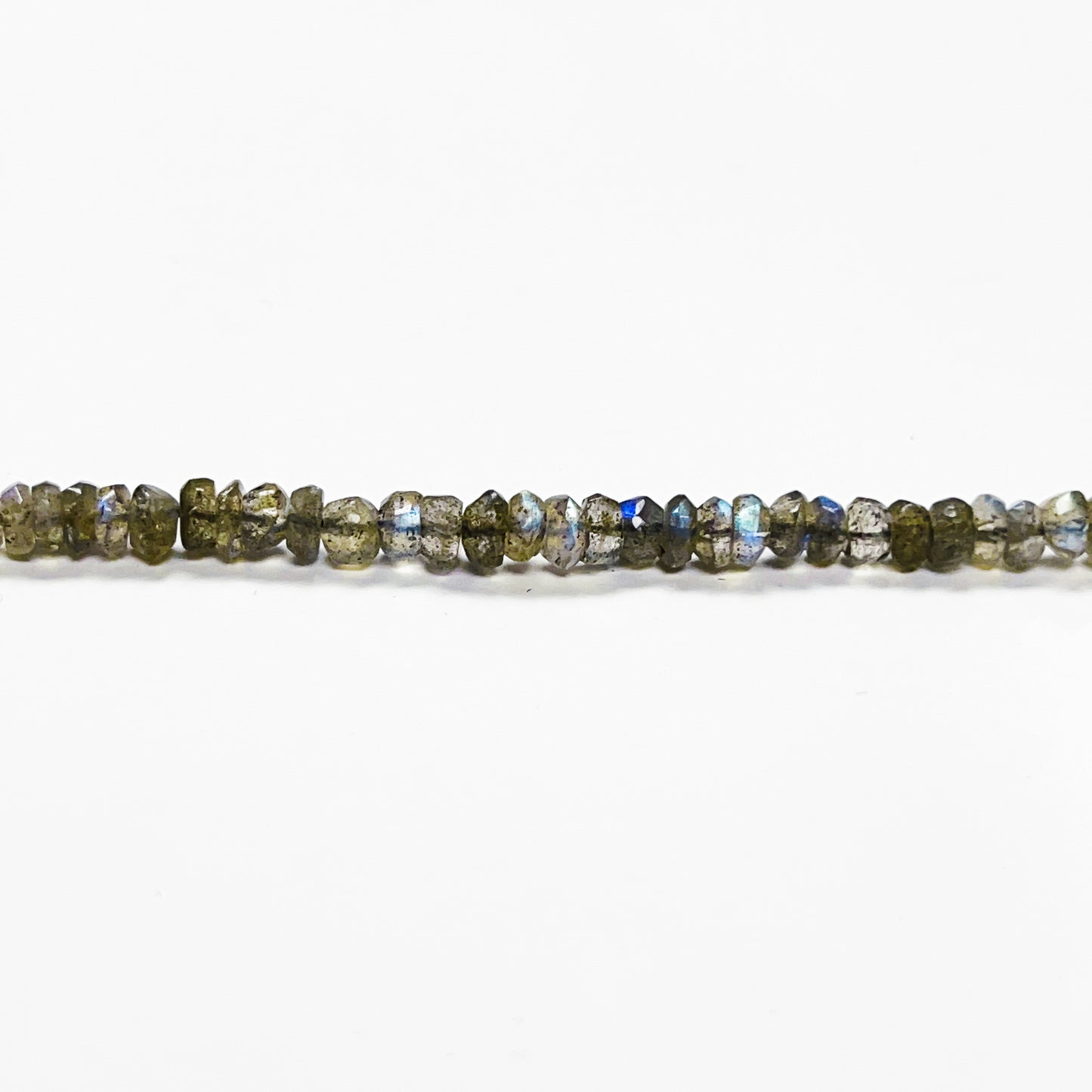 4.5–5mm Faceted Labradorite Roll 13 inch 134 pcs/strand AAA High Quality