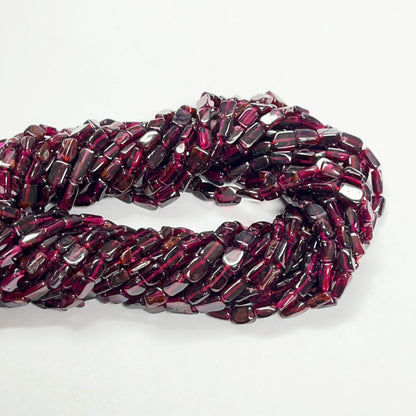 4–5mm Square Garnet 15 inch 60 pcs/strand AAA High Quality