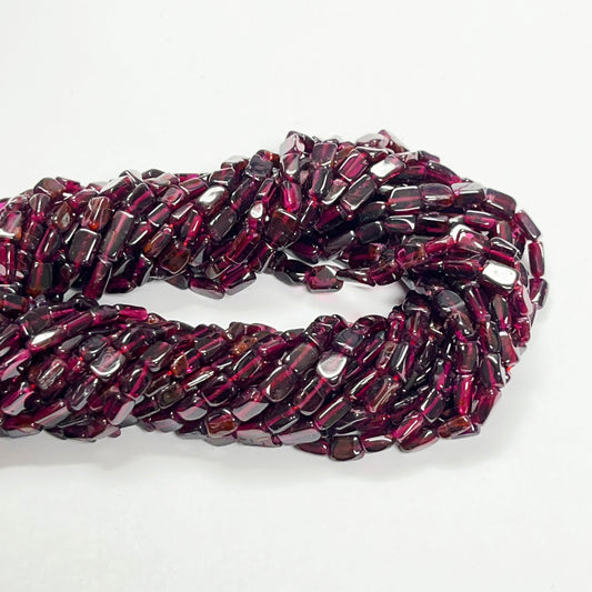 4–5mm Square Garnet 15 inch 60 pcs/strand AAA High Quality