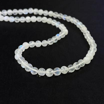 4-4.5mm Smooth Round Rainbow Moonstone 14.5 inch 90 pcs/strand AAA High Quality