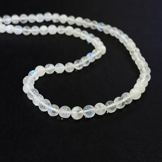 4-4.5mm Smooth Round Rainbow Moonstone 14.5 inch 90 pcs/strand AAA High Quality