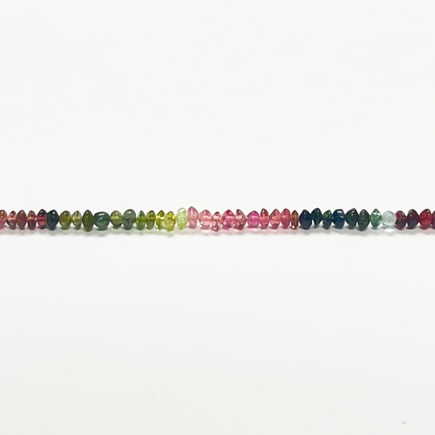 3–3.5mm Plain Rondelle Tourmaline 15 inch 185 pcs/strand AAA High Quality