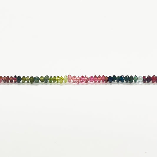 3–3.5mm Plain Rondelle Tourmaline 15 inch 185 pcs/strand AAA High Quality