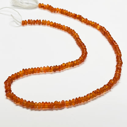 5–5.5mm Smooth Rondelle Carnelian 14.5 inch 115 pcs/strand AAA High Quality
