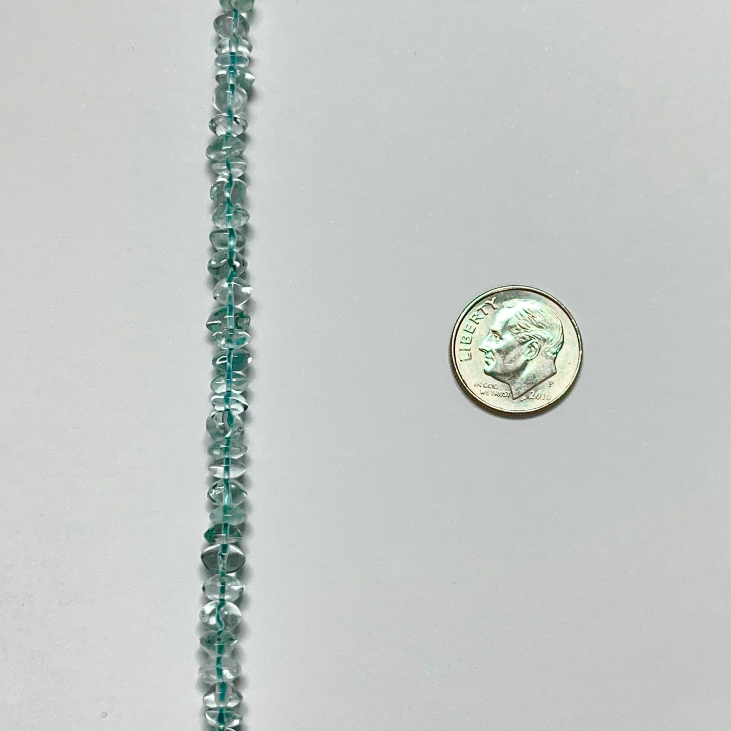 5–6mm Plain Rondelle Aquamarine 14.5 inch 120 pcs/strand AAA High Quality