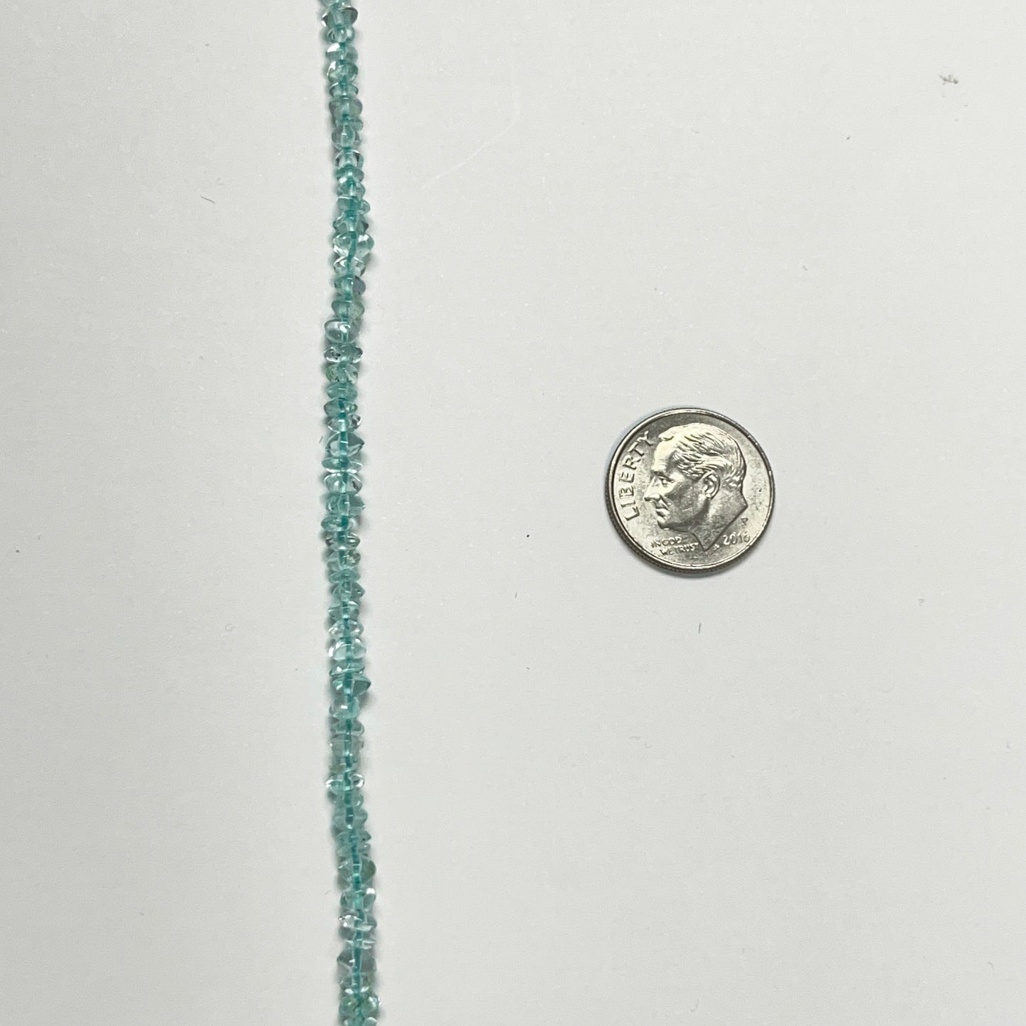 3–4mm Plain Rondelle Aquamarine 14.5 inch 80 pcs/strand AAA High Quality