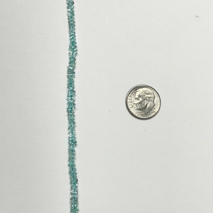 3–4mm Plain Rondelle Aquamarine 14.5 inch 80 pcs/strand AAA High Quality
