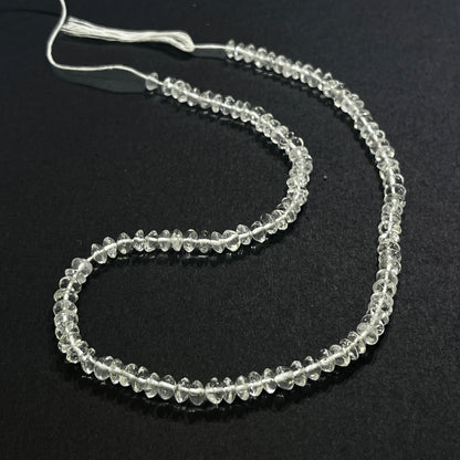 5–5.5mm Plain Rondelle Crystal 14.5 inch 110 pcs/strand AAA High Quality