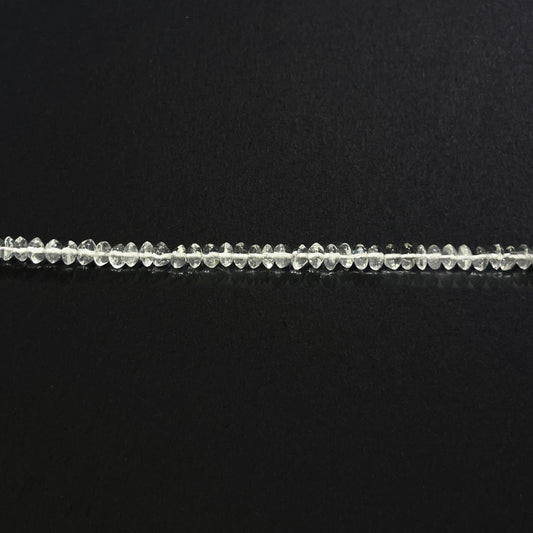 5–5.5mm Plain Rondelle Crystal 14.5 inch 110 pcs/strand AAA High Quality