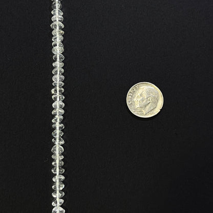 5–5.5mm Plain Rondelle Crystal 14.5 inch 110 pcs/strand AAA High Quality