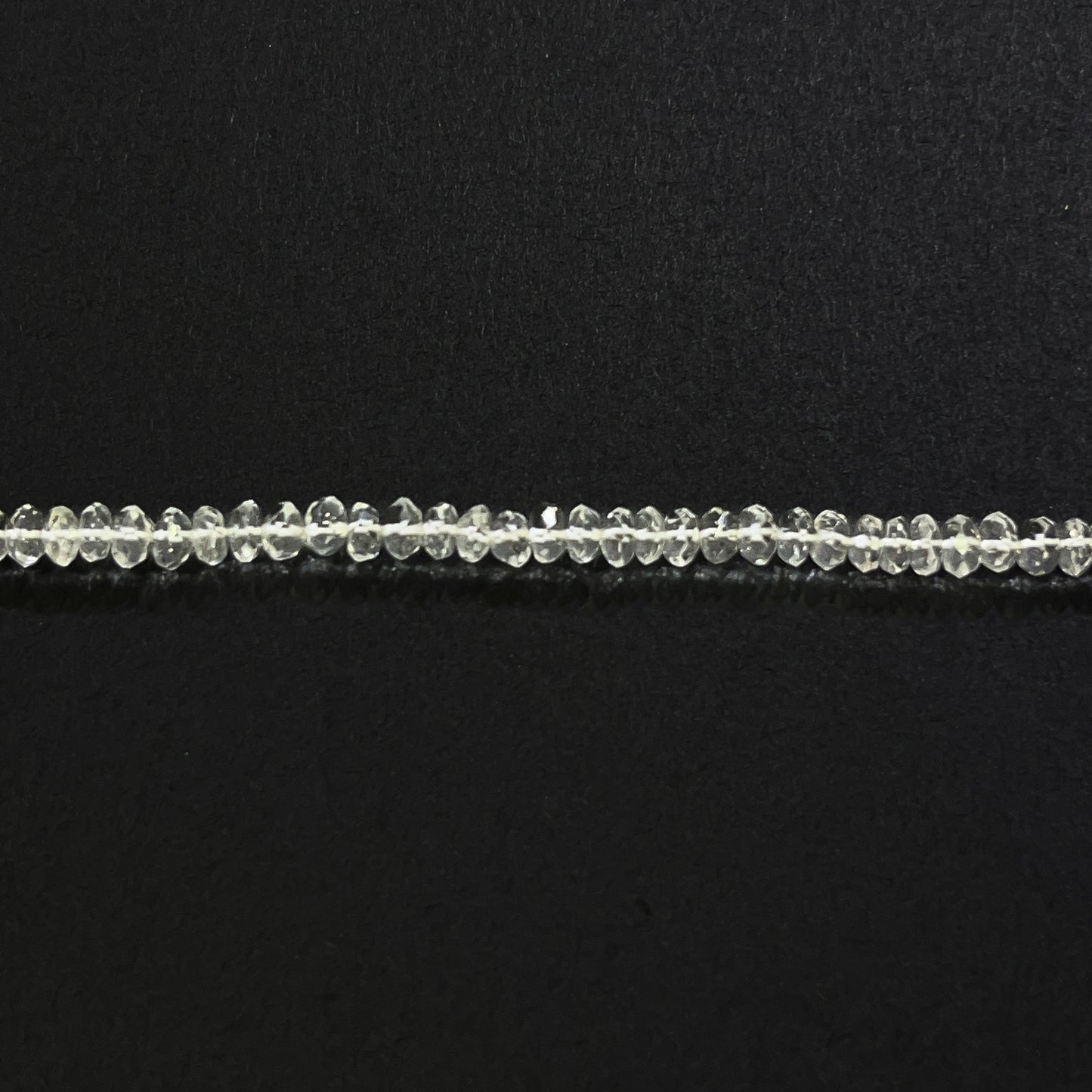 4–4.5mm Faceted Roll Crystal 14.5 inch 153 pcs/strand