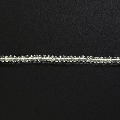4–4.5mm Faceted Roll Crystal 14.5 inch 153 pcs/strand