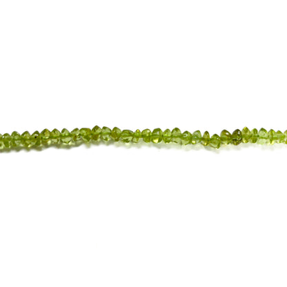 3–3.5mm Plain Rondelle Peridot 14.5 inch 166 pcs/strand