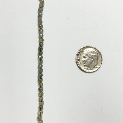 3–3.4mm Round Labradorite 15 inch 139 pcs/strand