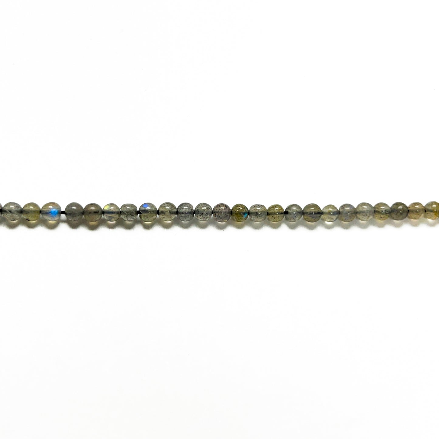 3–3.4mm Round Labradorite 15 inch 139 pcs/strand