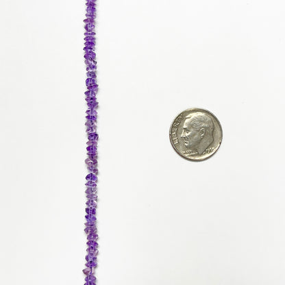 3.5–4mm Plain Rondelle Amethyst 16 inch 187 pcs/strand