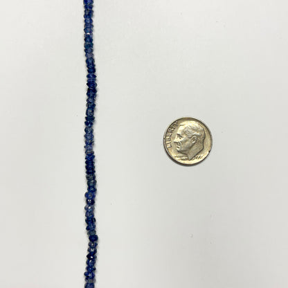 3.5–4mm Faceted Rondelle Iolite 14.5 inch 86 pcs/strand