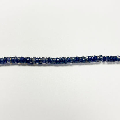 2–3mm x 5mm Smooth Iolite Tires 14 inch ~158 pcs/strand