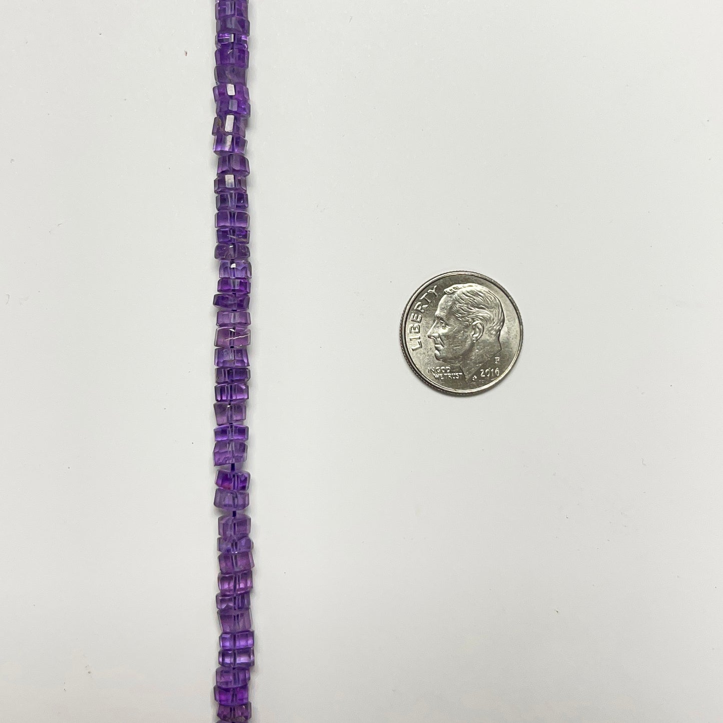 2–3.5mm x 4–5mm Faceted Amethyst Tires 14.5 inch ~143 pcs/strand