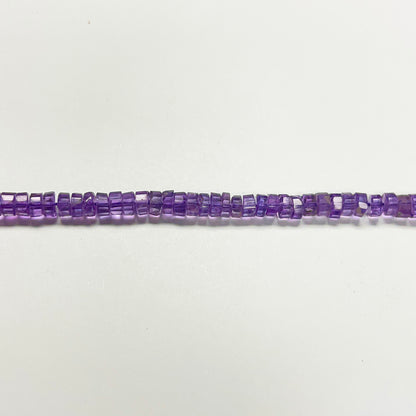 2–3.5mm x 4–5mm Faceted Amethyst Tires 14.5 inch ~143 pcs/strand