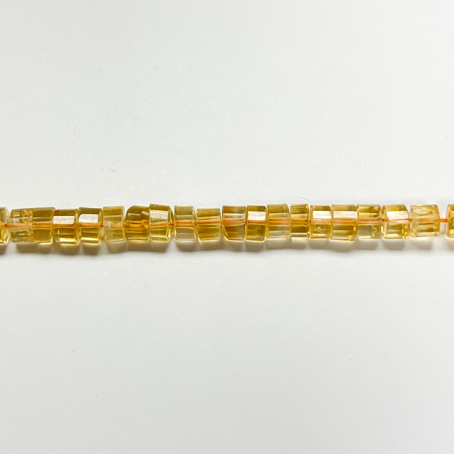 2–3mm x 3.5–4mm Faceted Citrine Tires 14 inch ~128 pcs/strand